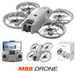 M88 Drone: HD 180° ESC Camera Lens + Brushless Motor Power + Optical Flow Hover + Self Protection Structure