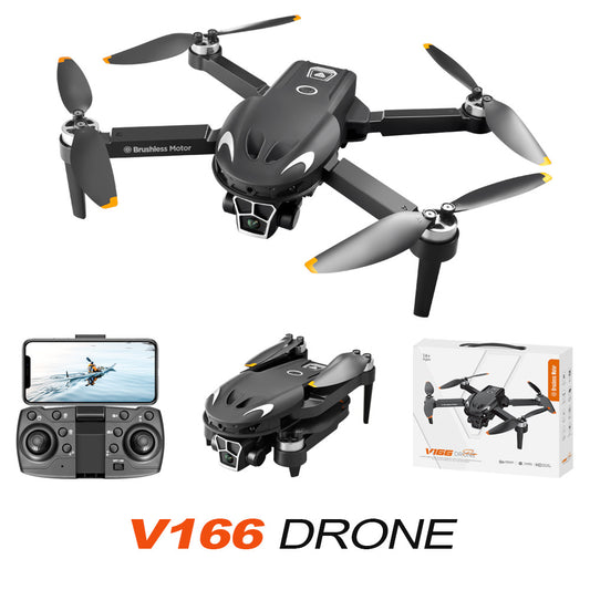 V166 Drone: 8K Two Axis Pan Tilt Camera + Brushless Motor + Obstacle Avoidance + Optical Flow Hover