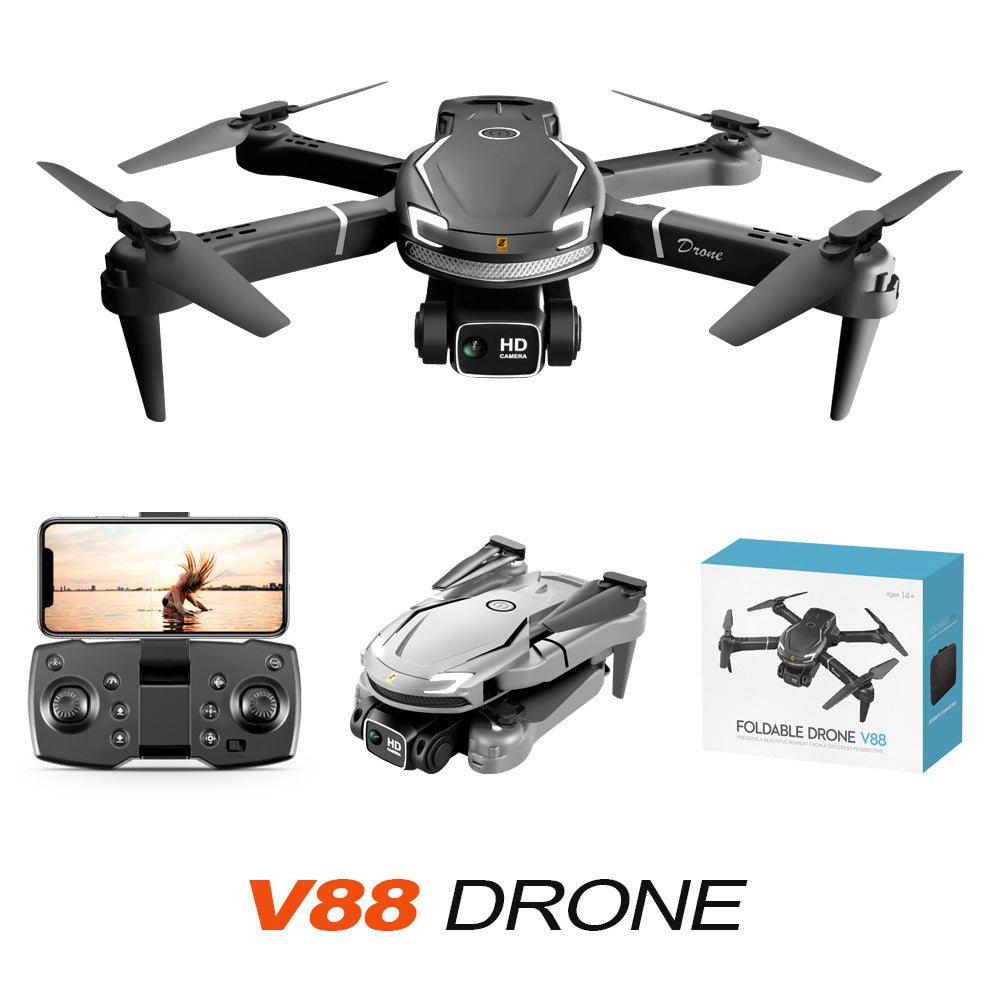 V88 Drone: 4K HD Dual Camera Electric Ajustable Lens + Intelligent Hovering
