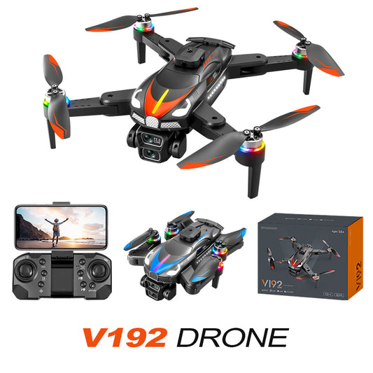 V192 Drone: 8K Electric Adjustable Dual Camera Lens + Brushless Motor + Obstacle Avoidance + Optical Flow Hover
