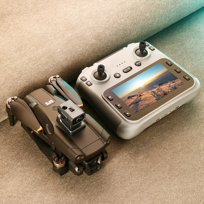 V198 MAX Drone: 5G Remote Control with Screen + GPS Location Smart Return + 8K Electric Adjustable Dual Camera Lens + Brushless Motor + Laser Obstacle Avoidance + Optical Flow Hover