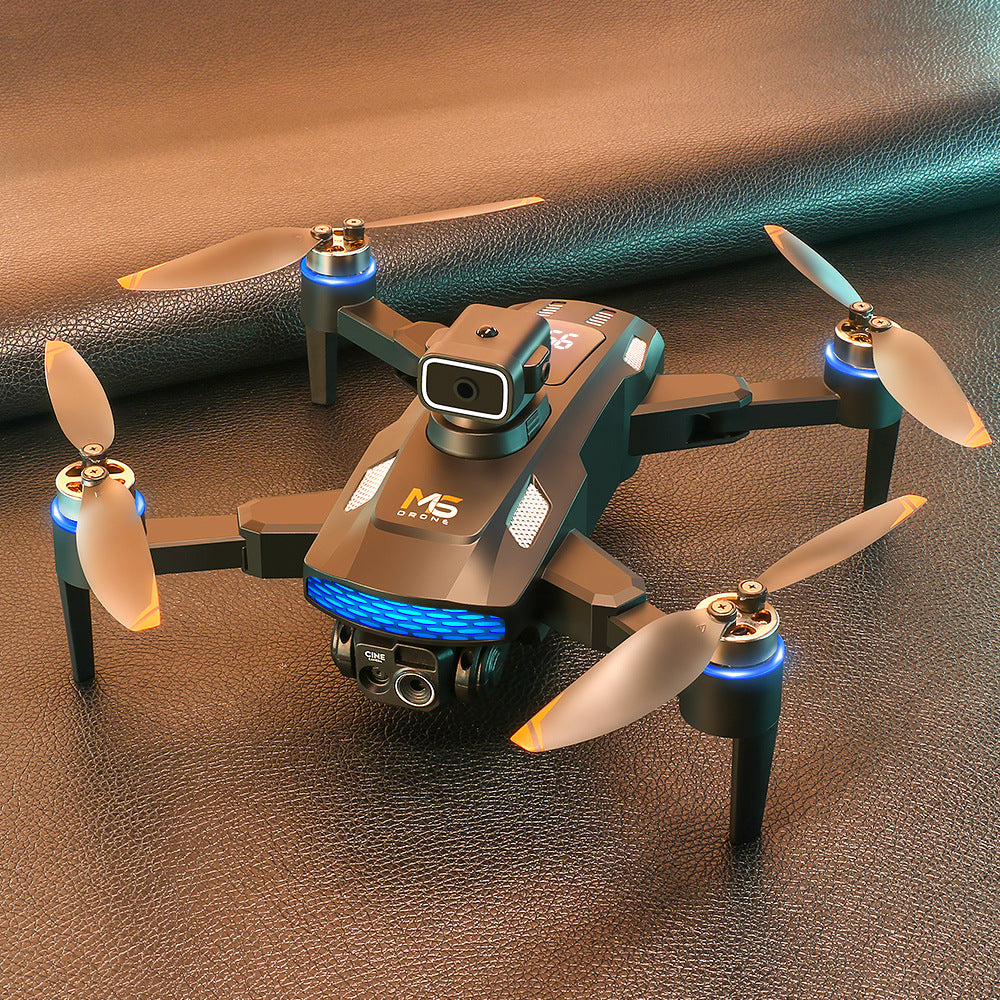 M6 Drone: HD Electric Adjustable Dual Camera Lens + Brushless Motor Power + Obstacle Avoidance + Optical Flow Hover + Remote Control with Screen