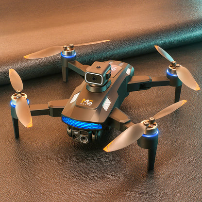 M6 Drone: HD Electric Adjustable Dual Camera Lens + Brushless Motor Power + Obstacle Avoidance + Optical Flow Hover + Remote Control with Screen