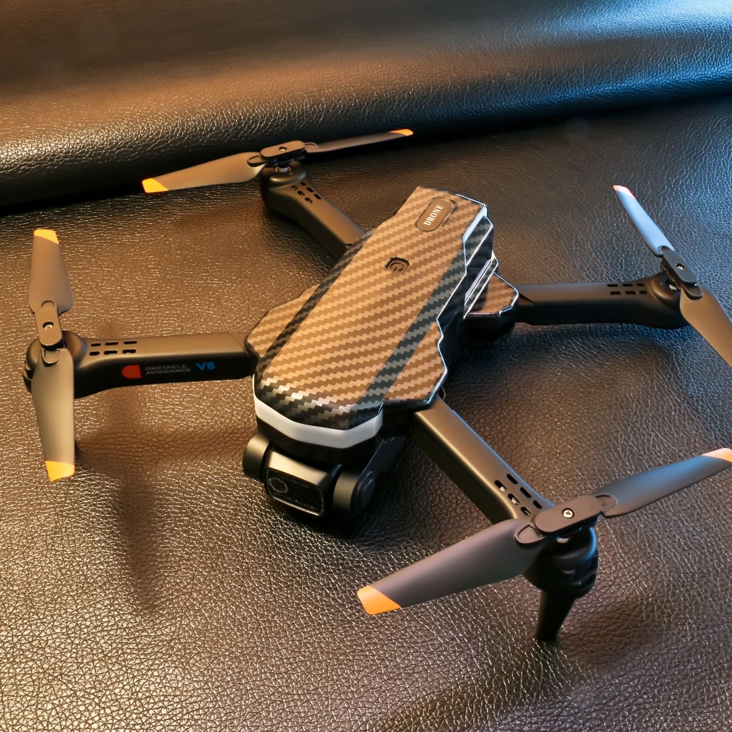 V8 Drone: 8K Electric Adjustable Dual Camera Lens + Obstacle Avoidance + Optical Flow Hover